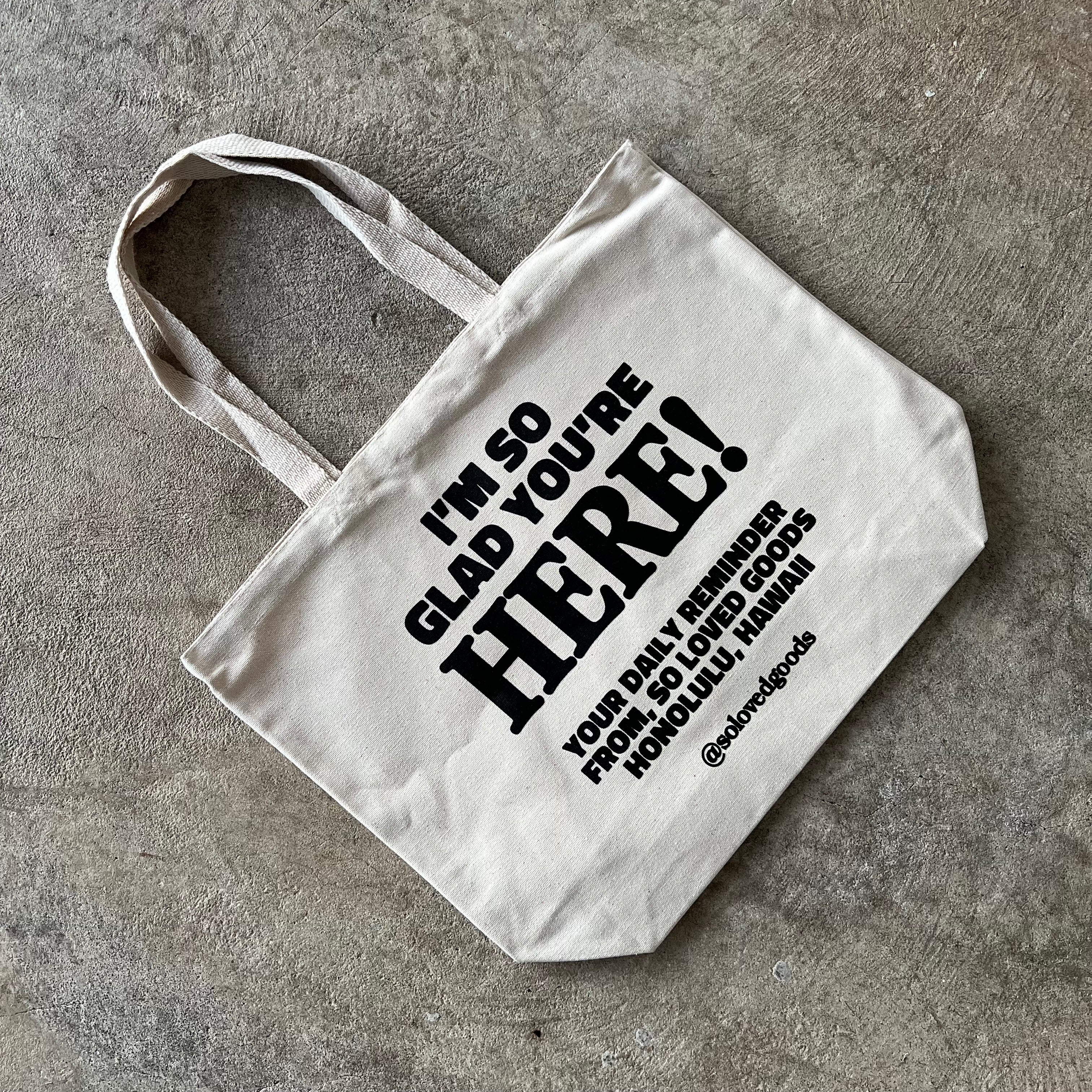 Glad - Jumbo Cream Canvas Tote