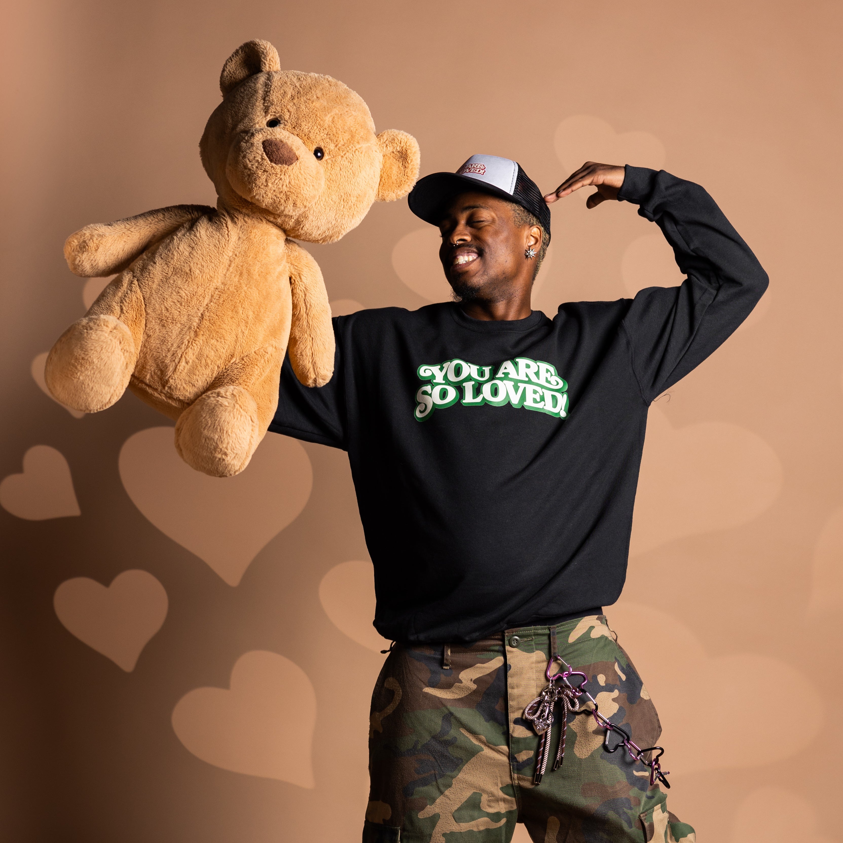 Black & Green Crewneck