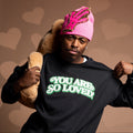 Black & Green Crewneck