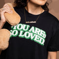 Black & Green So Loved Crop Top