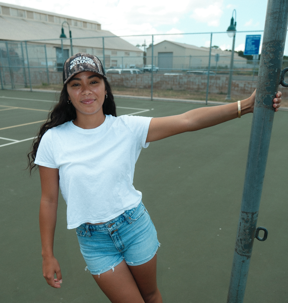 YASL Camo: Black & Cream Trucker