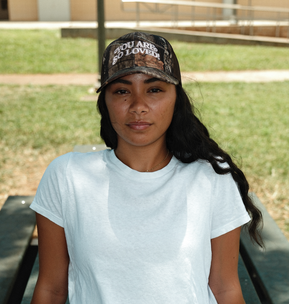 YASL Camo: Black & Cream Trucker